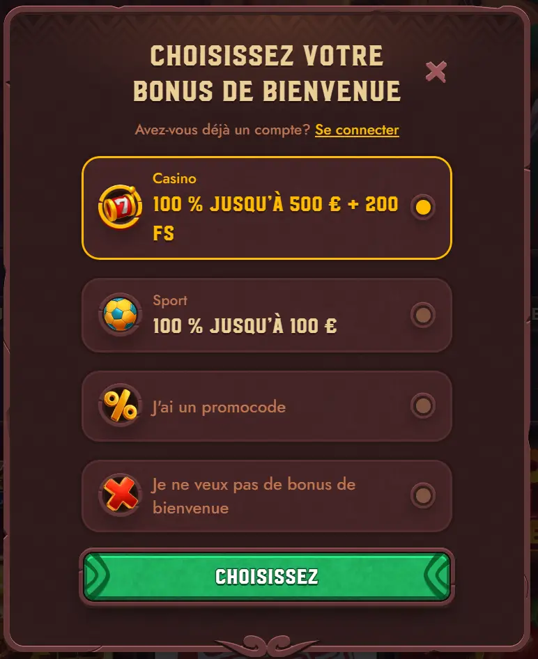 étape 2 inscription 5gringos