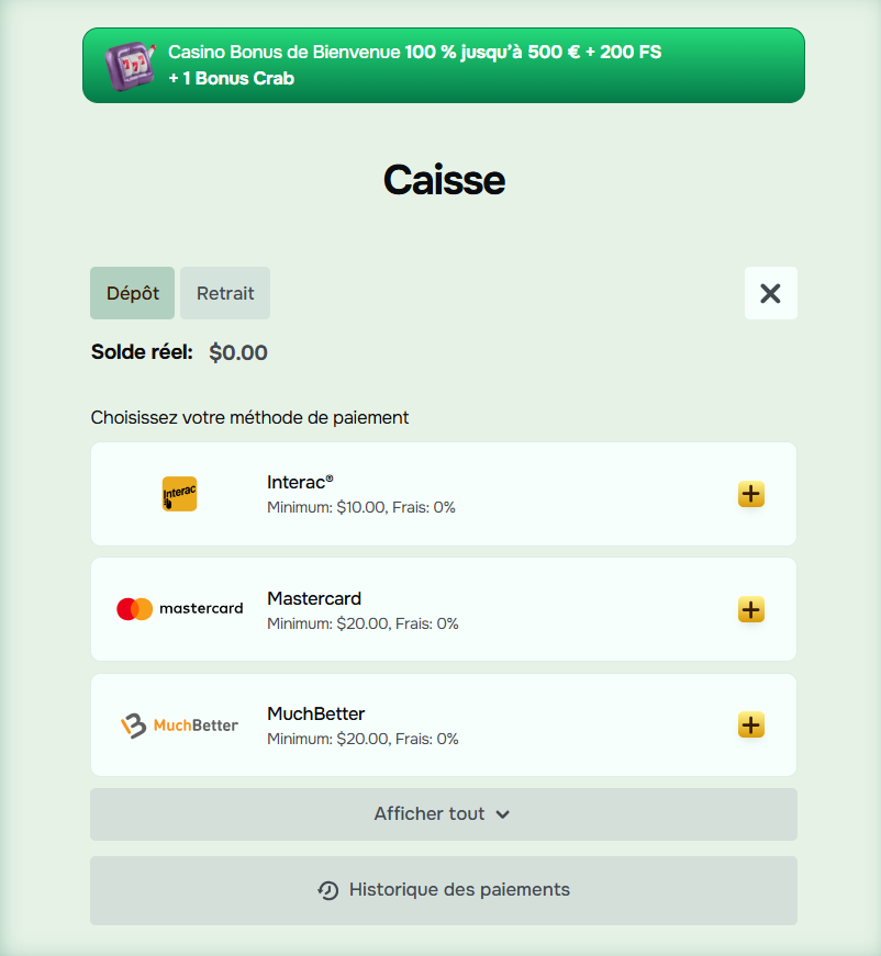 étape 4 inscription casinolo