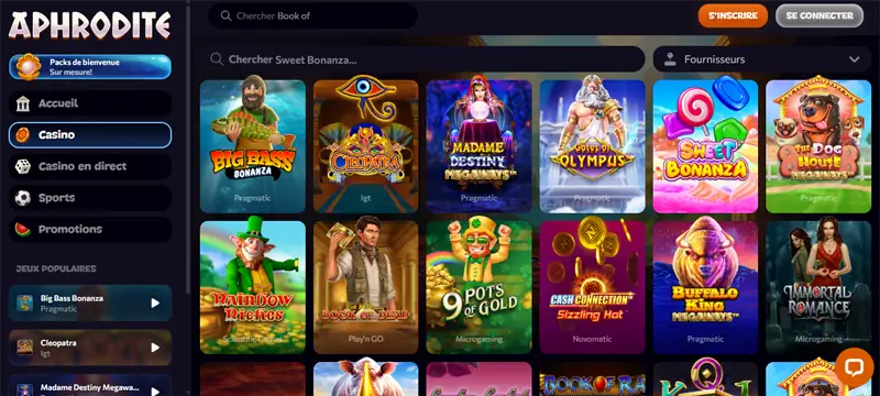 machines à sous aphrodite casino