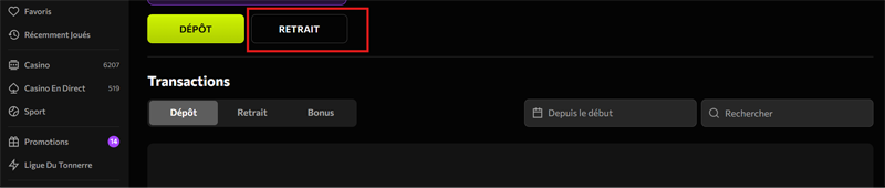 retrait ètape 2 instasino