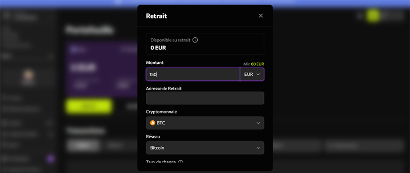 retrait ètape 4 instasino