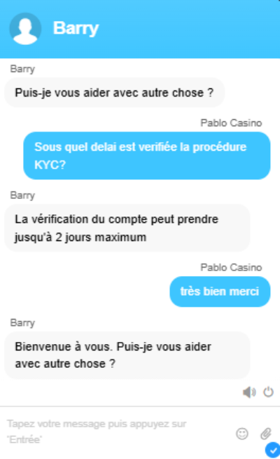 Assistance client Volerbet