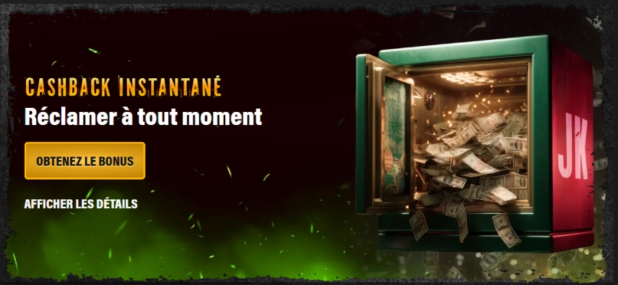 Bonus cashback de Jokery Casino