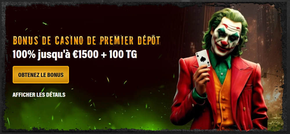 Bonus de bienvenue Jokery Casino