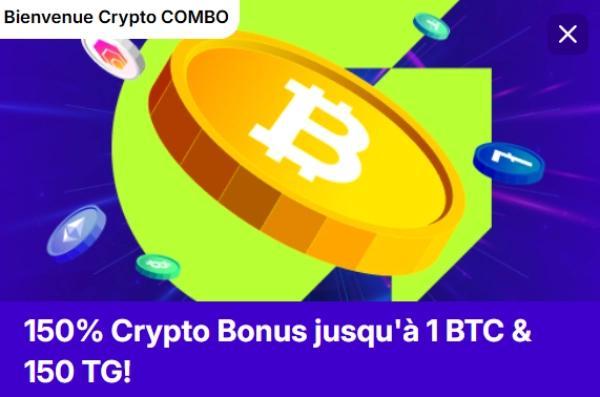 Bonus de bienvenue crypto Upspinz