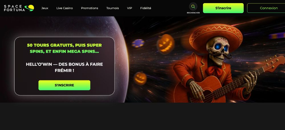 Screenshot bonus free spins Space Fortuna