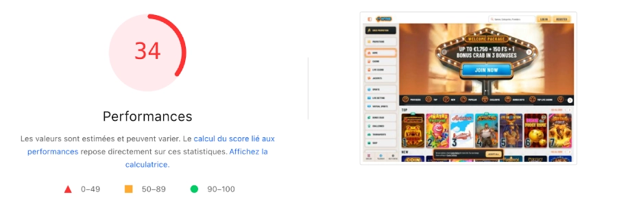 Performance de Wyns sur ordinateur