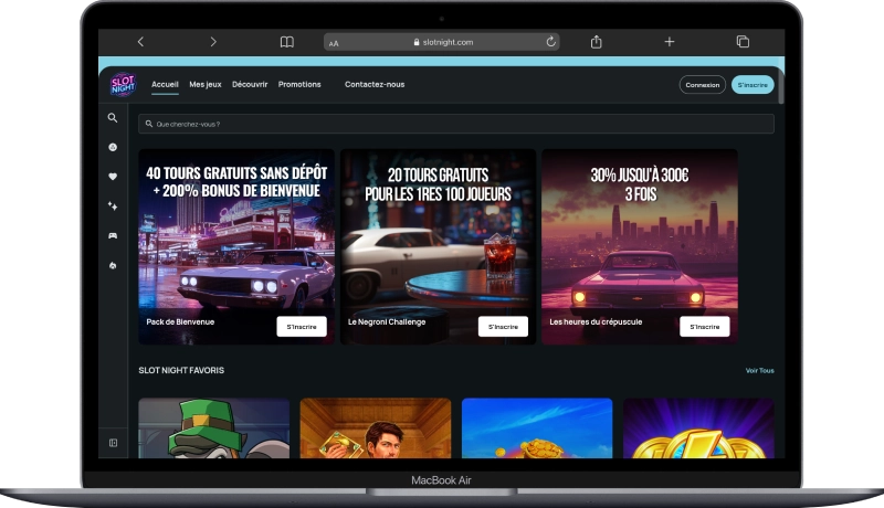 SlotNight version ordinateur