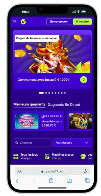 Version mobile de Upspinz