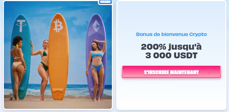 bonus de bienvenue crypto only spins casino