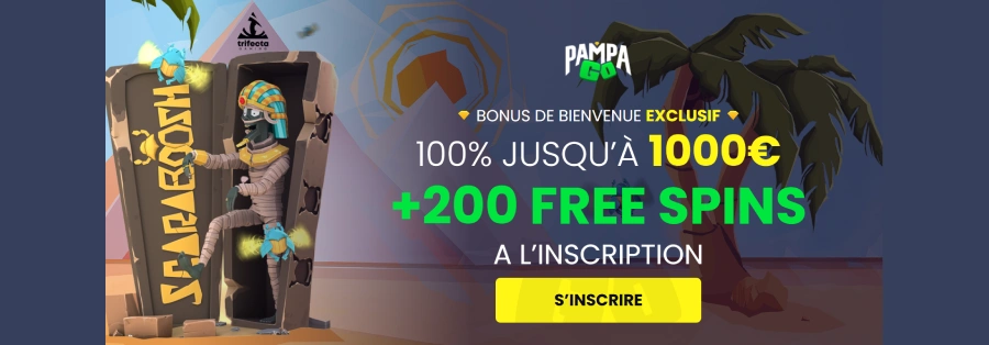 Bonus de bienvenue Pampago