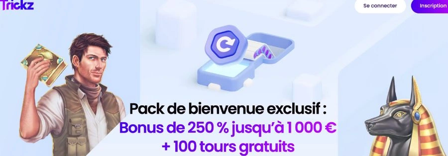 Bonus de bienvenue Trickz