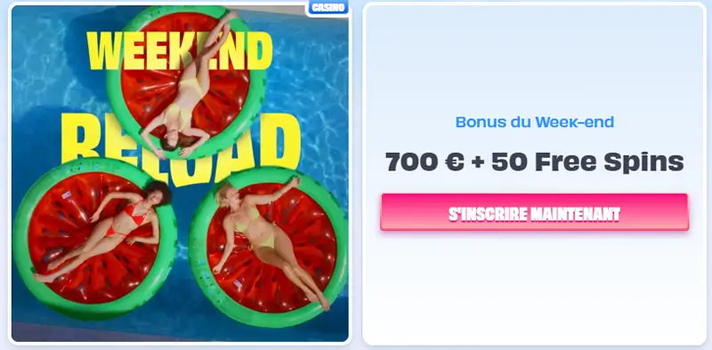 bonus du weekend only spins casino