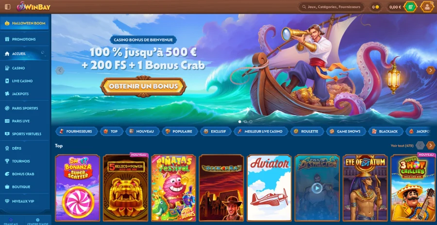 Faire un dépôt sur Winbay étape 1