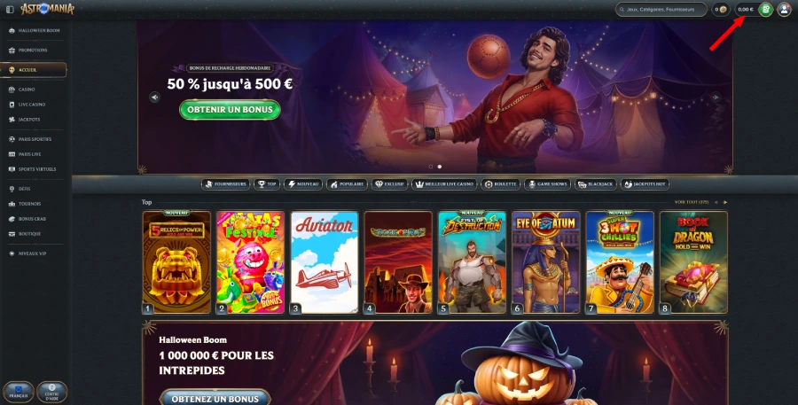 Dépôt étape 2 Astromania