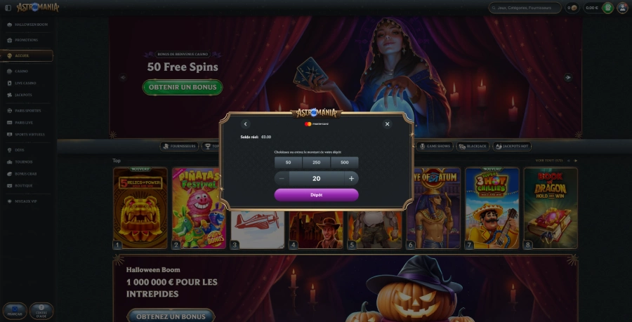 Dépôt étape 4 Astromania