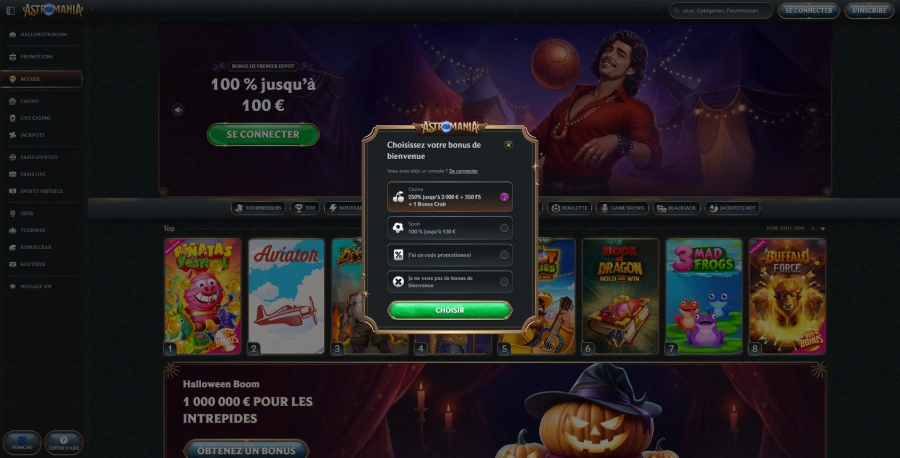 Inscription étape 2 Astromania