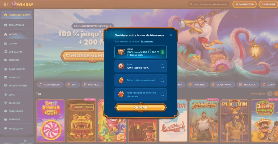 Inscription étape 2 Winbay