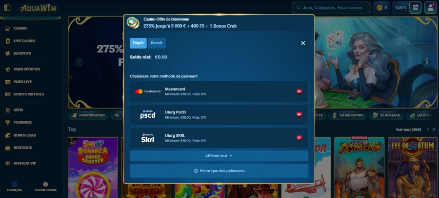 Inscription étape 5 Aquawin