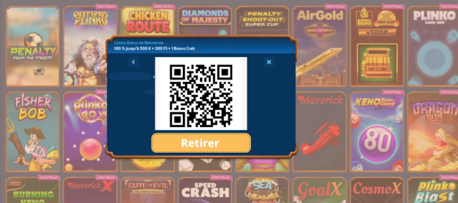 Faire un retrait sur Winbay étape 4