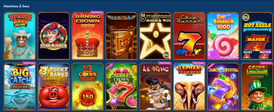 Slots sur Winbay
