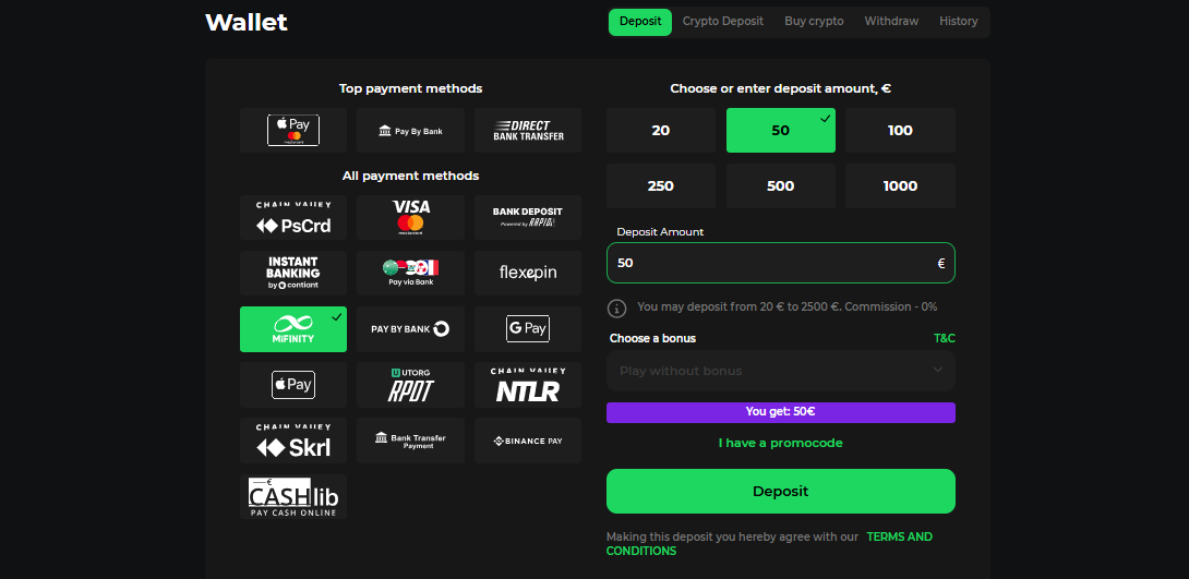 dépôt étape 2 mifinity