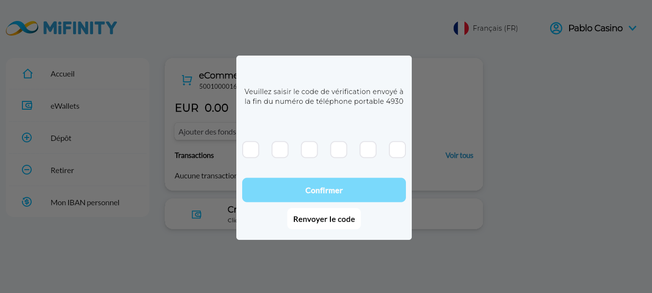 inscription étape 5 mifinity