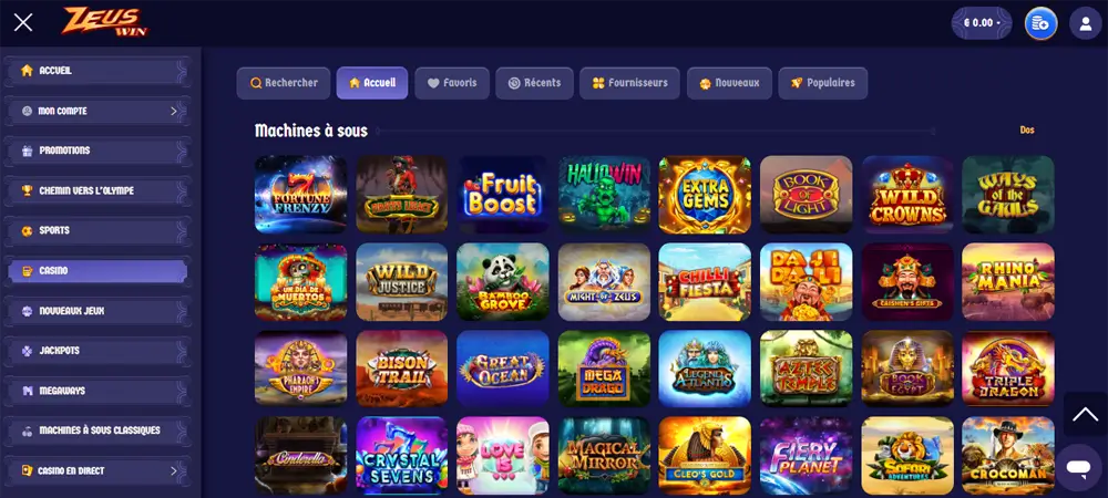 machines à sous zeuswin casino