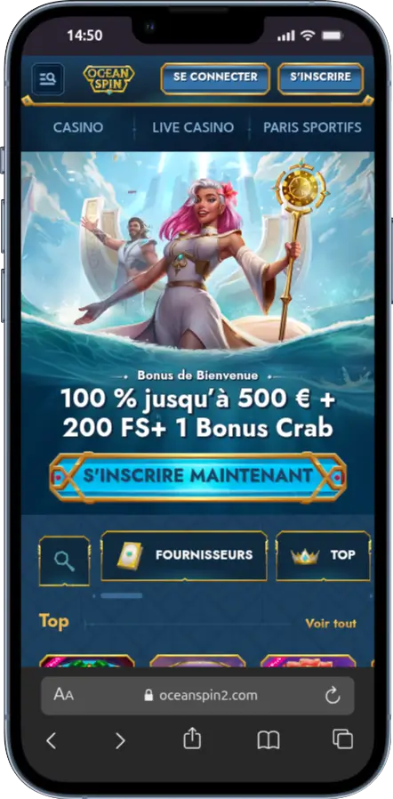 version mobile oceanspin