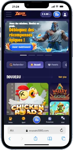 version mobile zeuswin casino
