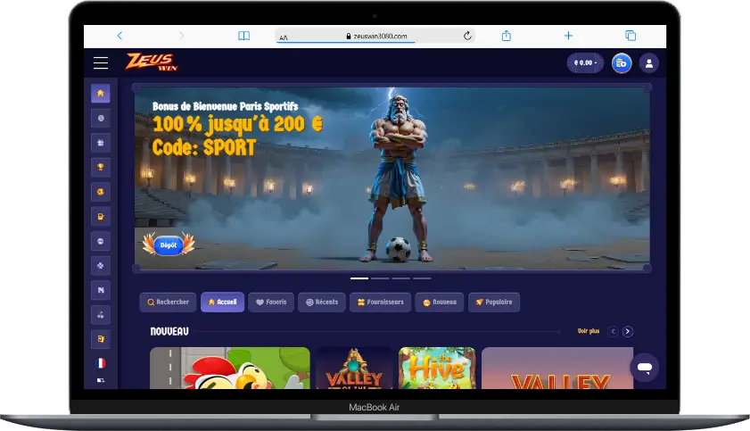 version ordinateur zeuswin casino