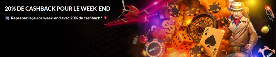 Cashback du week-end Maxibet
