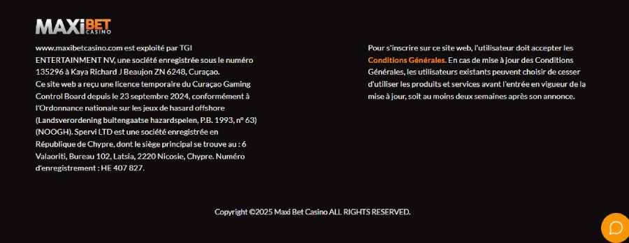 Fiabilité et Sécurité Maxibet Casino