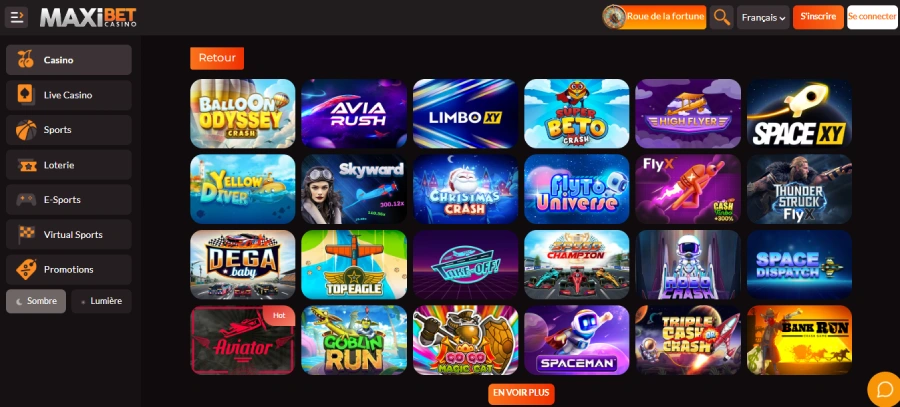 Mini-jeux sur Maxibet