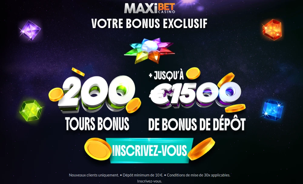 Offre de bienvenue de Maxibet
