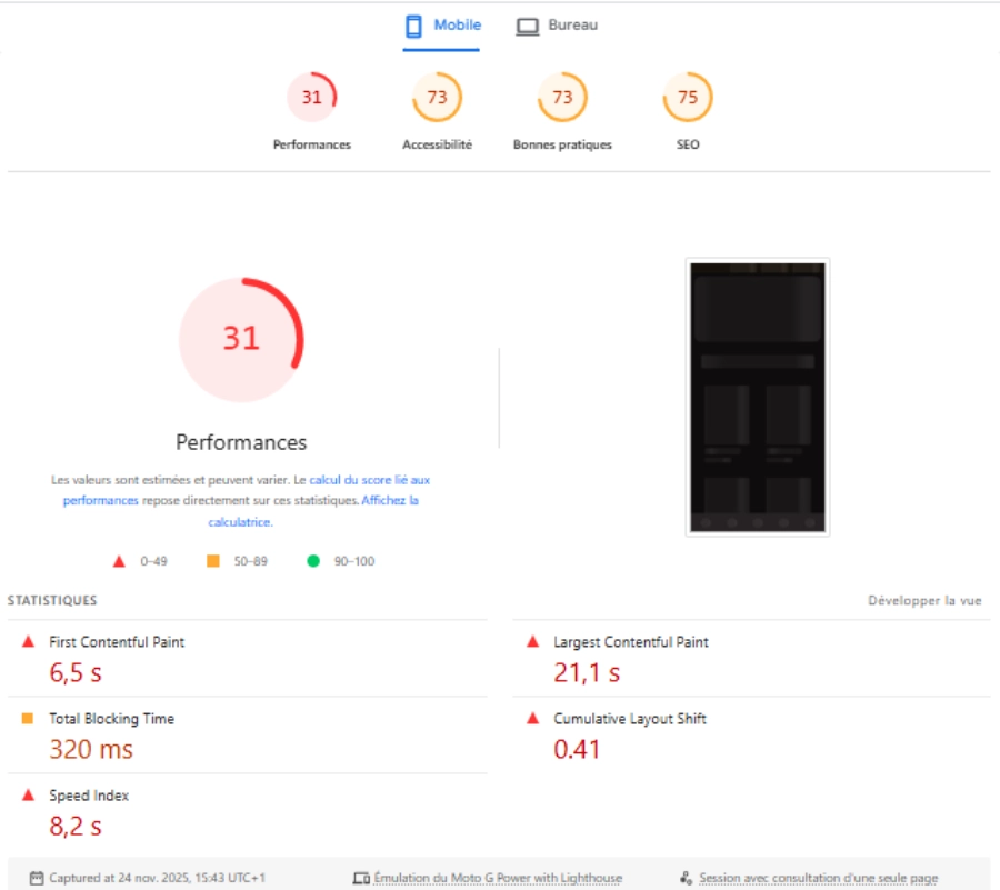 Performance de Maxibet sur mobile