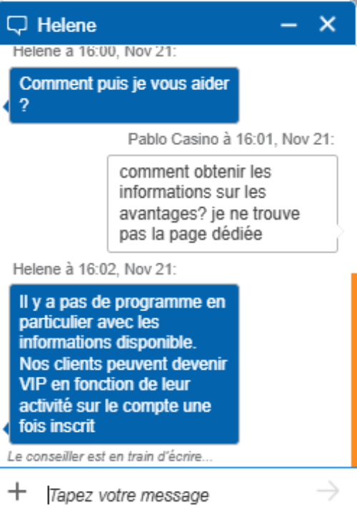 Service client de Maxibet