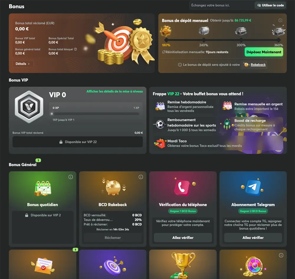 autres promotions bc game