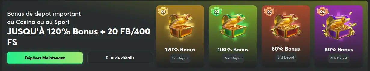 bonus de bienvenue bc game