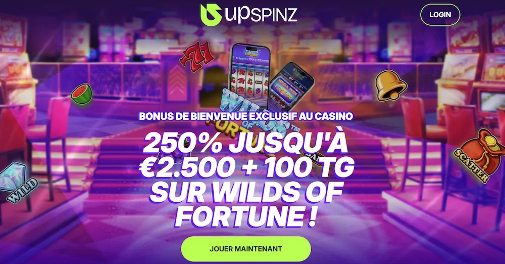 bonus de bienvenue upspinz