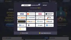 capture d'écran powbet methode de paiement