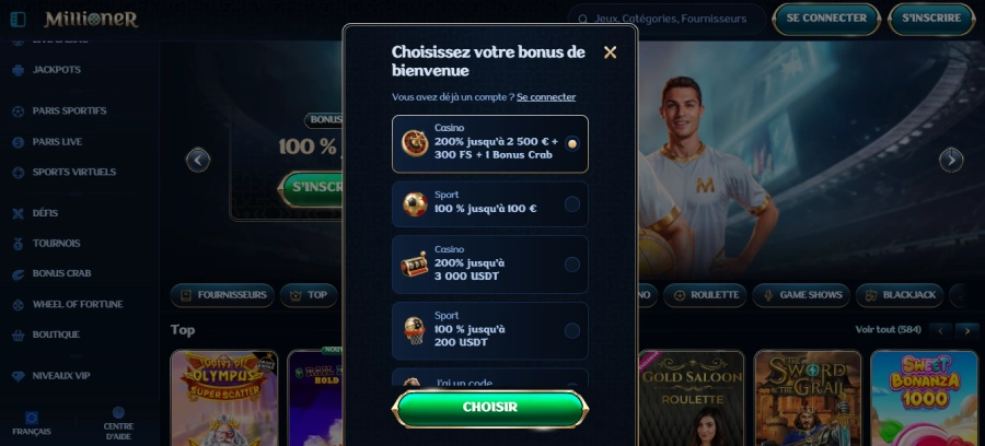 Inscription étape 2 Millioner