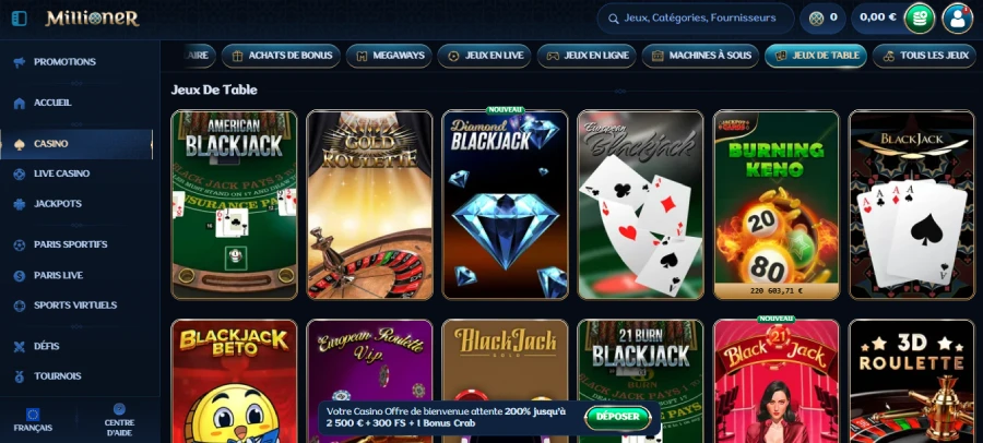 Jeux de table Millioner