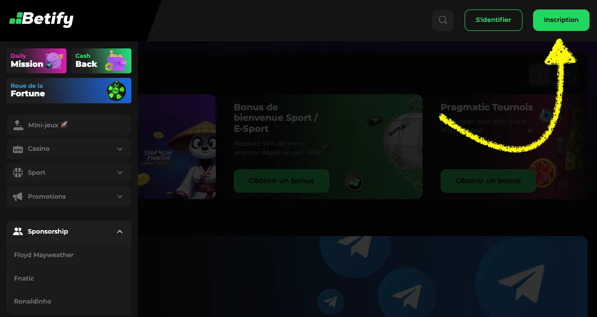 comment utiliser un code promo étape 1