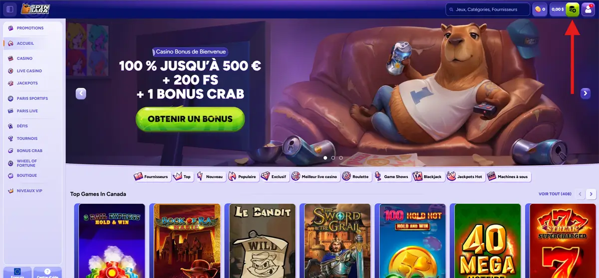 dépôt étape 1 spinbara