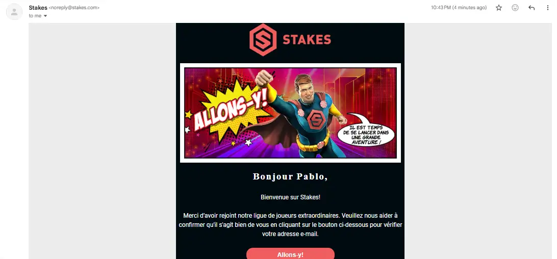 inscription étape 3 stakes casino