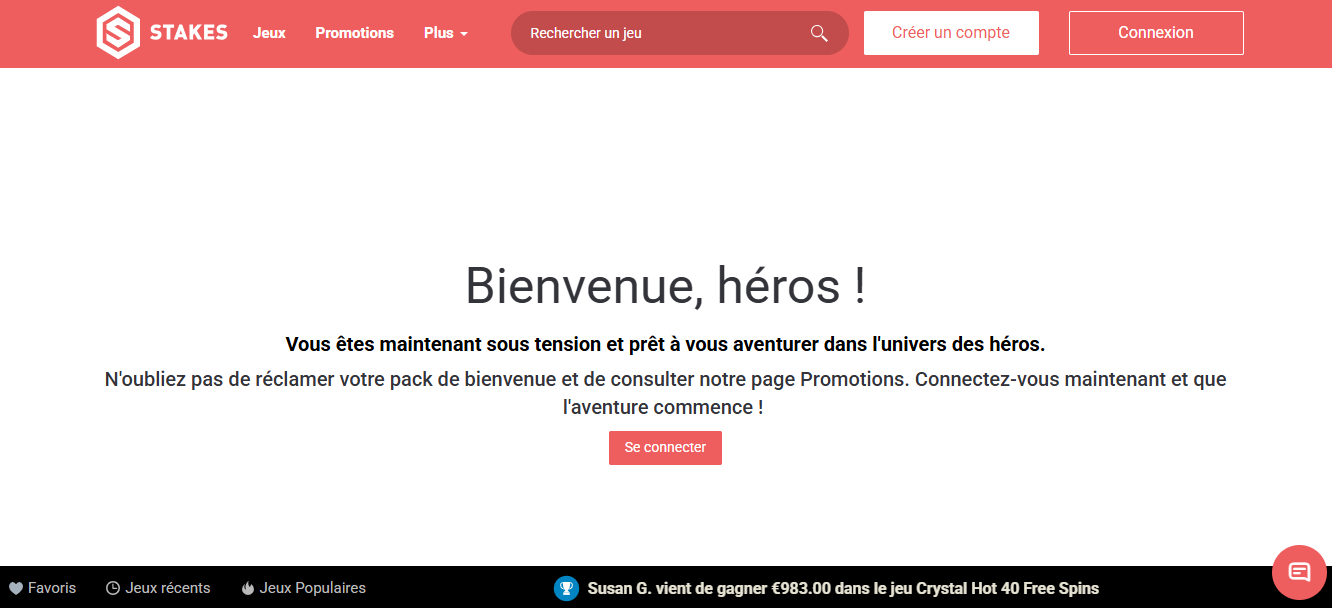 inscription étape 4 stakes casino