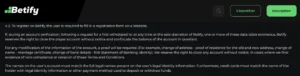 kyc betify capture d'écran