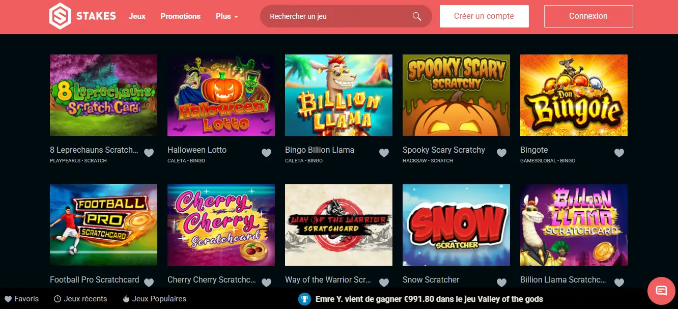 mini jeux stakes casino