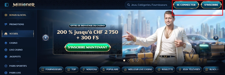 Dépôt avec PostFinance étape1